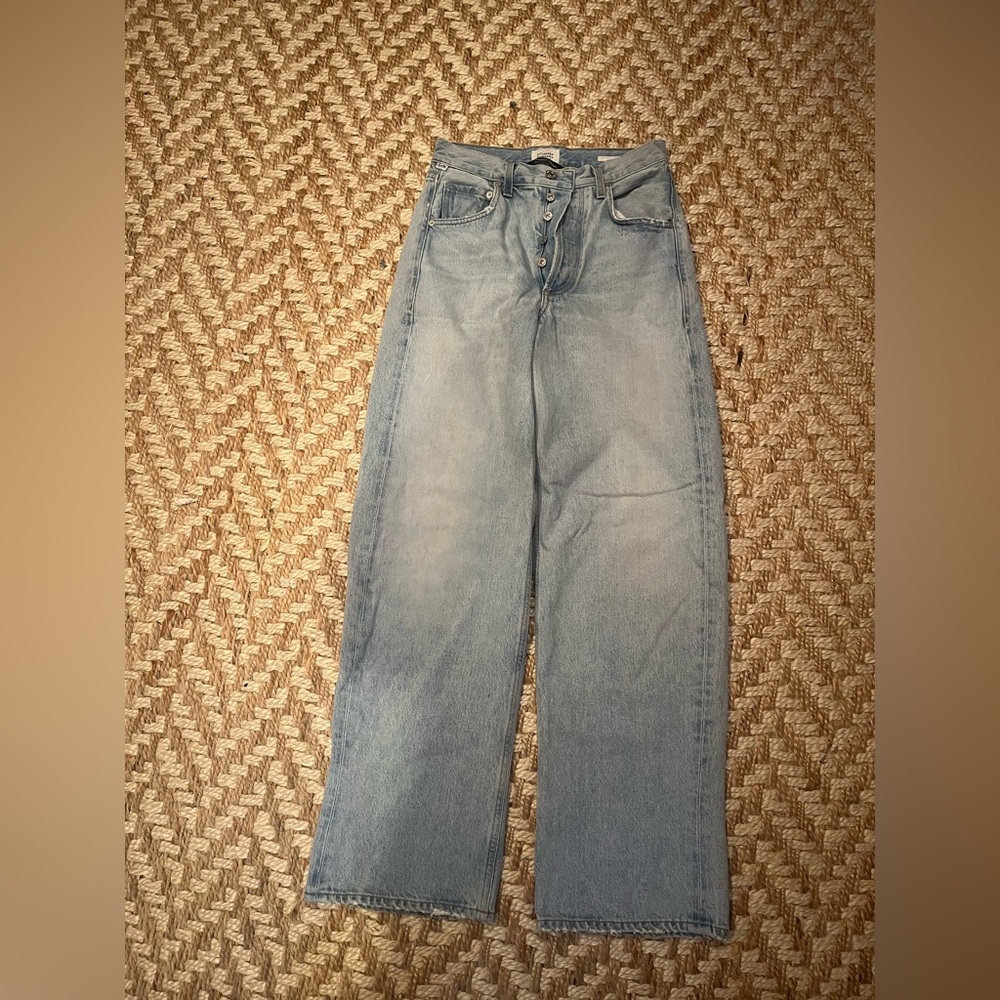 citizens of humanity ayla baggy jeans size 24 in skylights